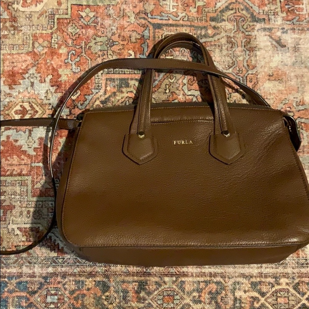 FURLA Brown Satchel/Crossbody Medium $500